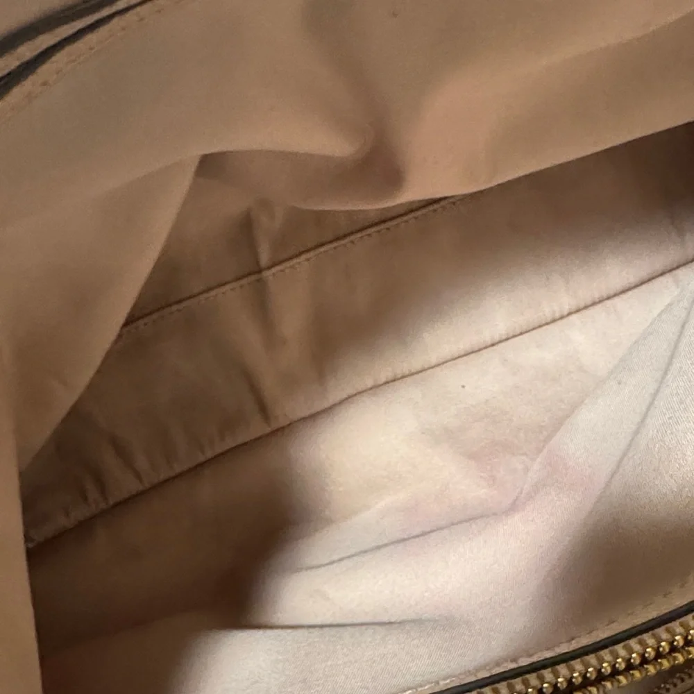 Tory Burch Mcgraw Triple-compartment Tote Devon Sand Nude Pebbled Leather - Picture 13 of 13